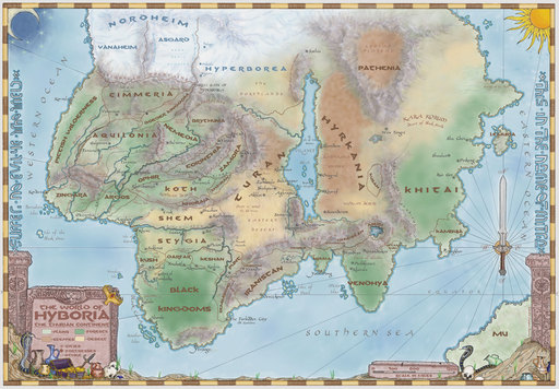 Age of Conan: Hyborian Adventures - Карта Хайбории